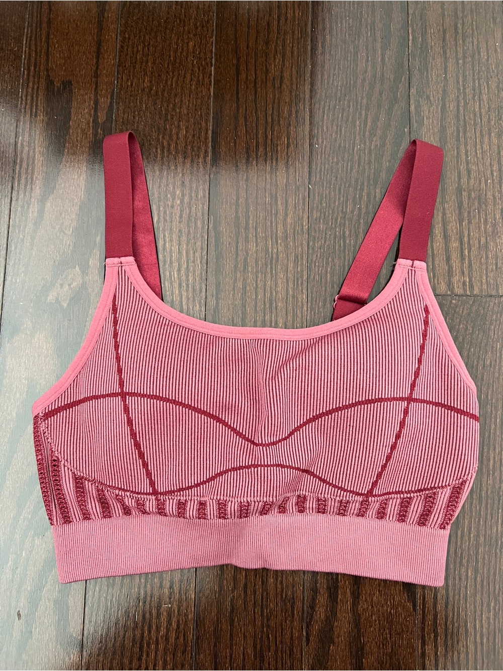 Pink/Purple Ribbed Workout Set - Picture 2 of 7